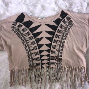 Papaya Fringe Shirt